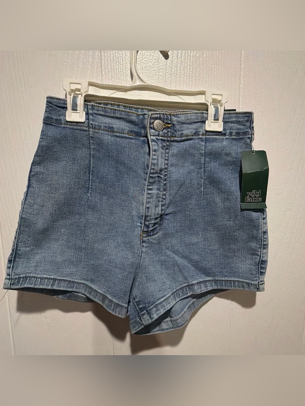 wild fable Light Blue High-Rise Denim Shorts